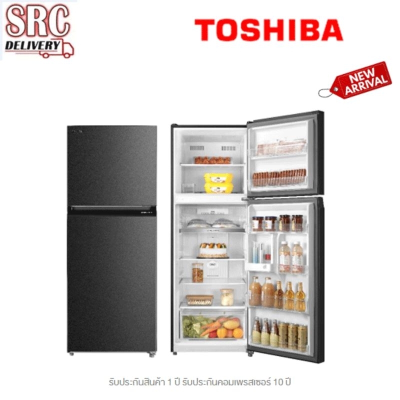 ตู้เย็น TOSHIBA 2 ประตู 11 คิว รุ่น GR-RT416WE ระบบ Inverter