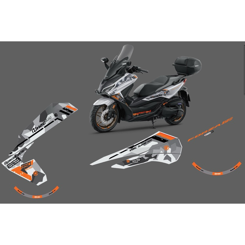 สติ๊กเกอร์ Forza 350 ลาย H2C Special ops.