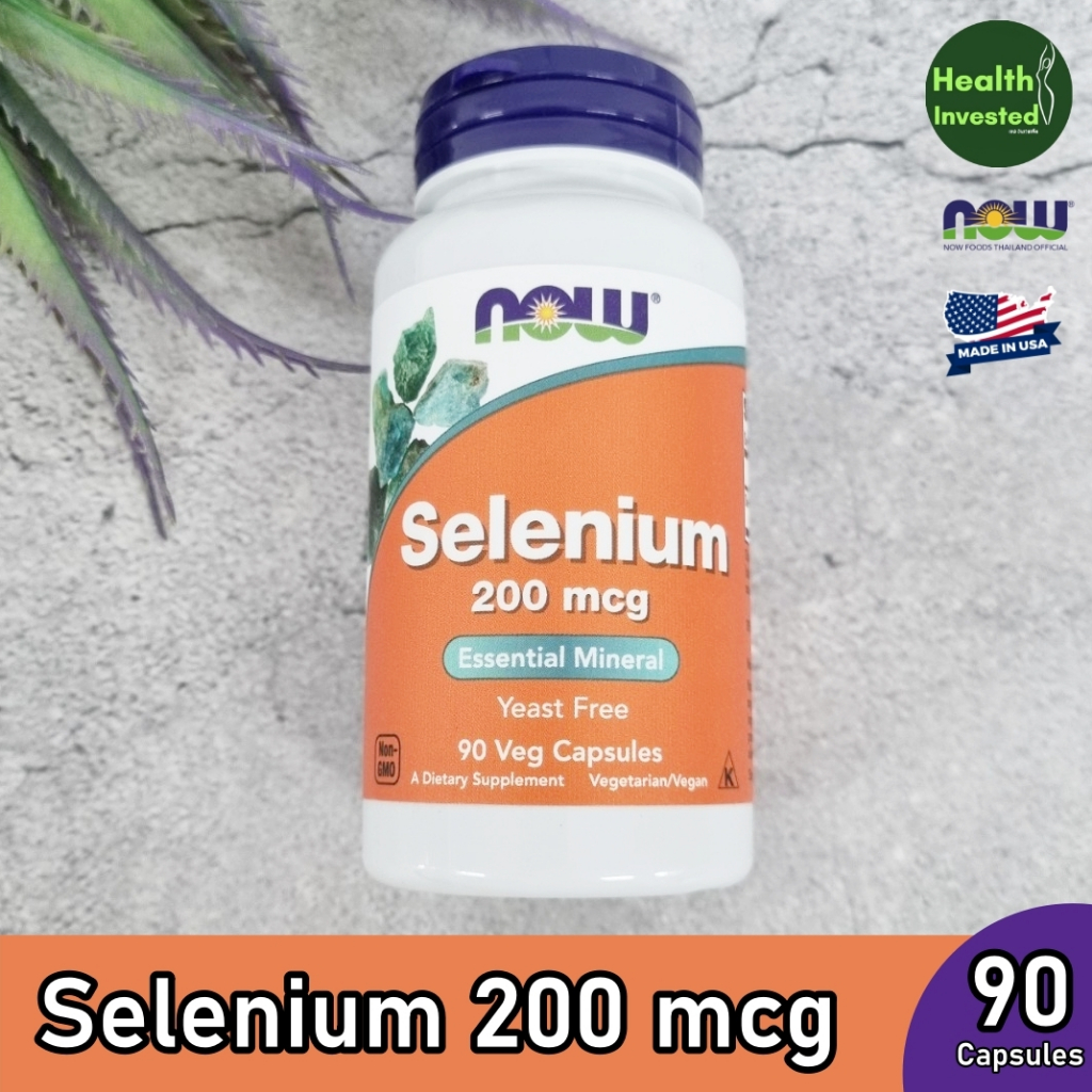 <NOW Foods> Selenium 200 mcg 90 Veg Capsules ซีลีเนียม