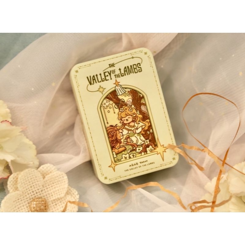 The Valley of the Lambs Tarot Portable Edition ไพ่ยิปซีแท้ภาพน่ารัพขอบทอง ไพ่ทาโร่ต์ Tarot deck