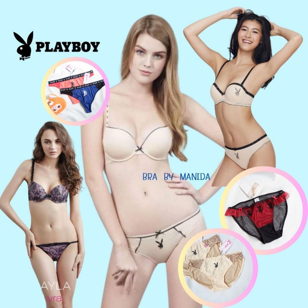Playboy แท้ กกน.ผ้าลูกไม้ ซีทรู สุดเซ็กซี่ ราคา ปกติ 390 -590 บาท