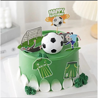 บอล เซตปักเค้กตกแต่งธีมฟุตบอล(สั่งขั้นต่ำ50บาทนะคะ)