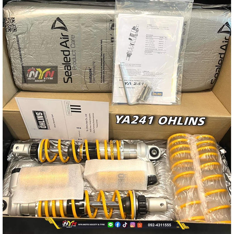 YA241 Ohlins Xmax300 สูง 350 mm. รุ่นใหม่จากรุ่น YA740 (เลิกผลิต)