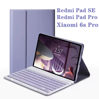 เคสคีย์บอร์ดและคีย์บอร์ดไทยfor Redmi Pad 2/SE 11" เคสXiaomi Pad 7/8/6S Pro Redmi Pad Proเก็บปากกาได้