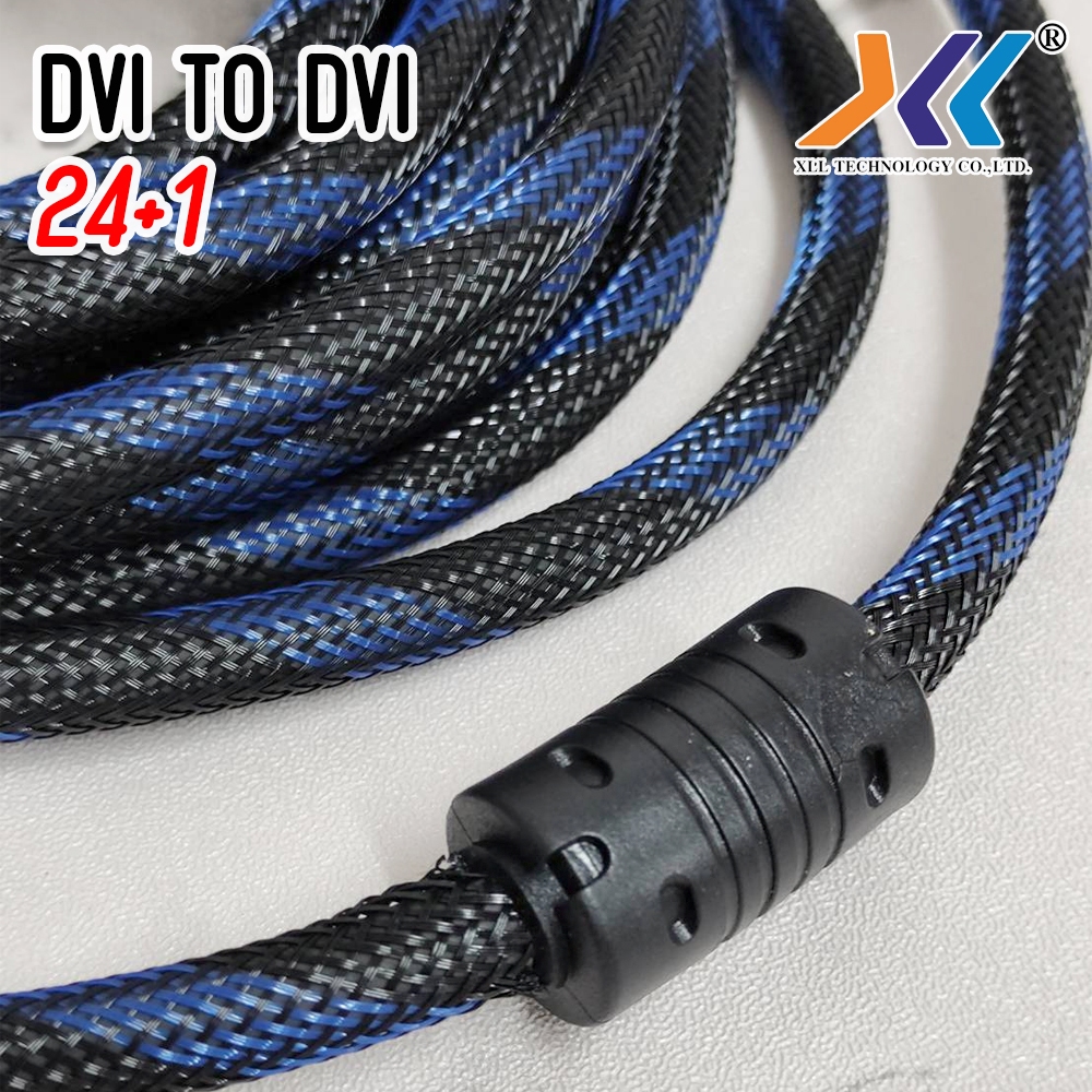 สาย DVI 24+1 ผู้ to DVI 24+1 ผู้ สายต่อจอมอนิเตอร์ สายส่งสัญญาณ ความยาว 1.8 / 5 เมตร