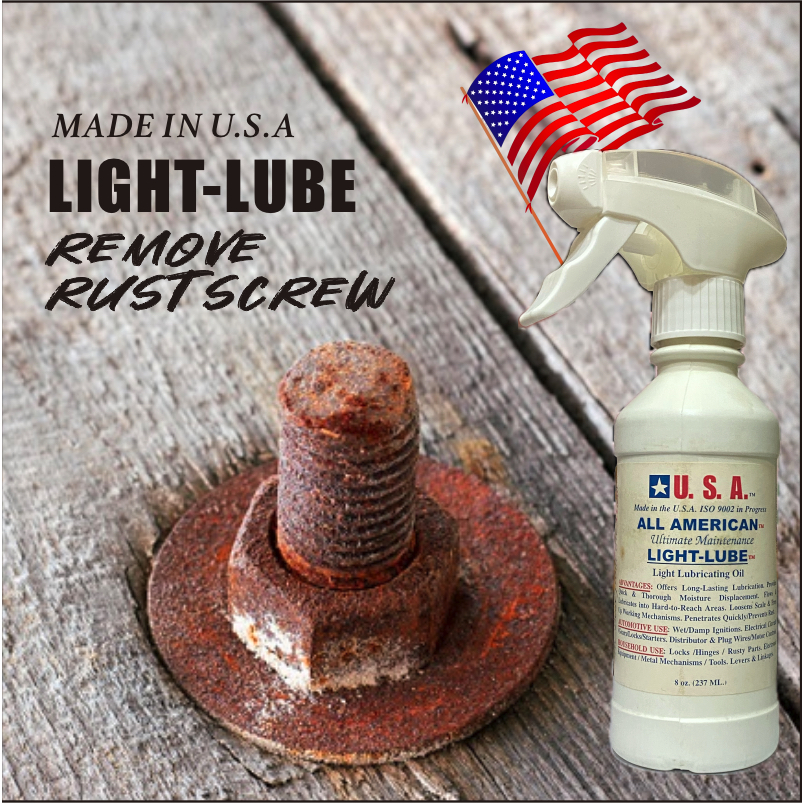 LIGHT LUBE น้ำยาคลายเกลียว ผลิตในประเทศสหรัฐอเมริกา Made in USA Screw Loosening Spray WD-40