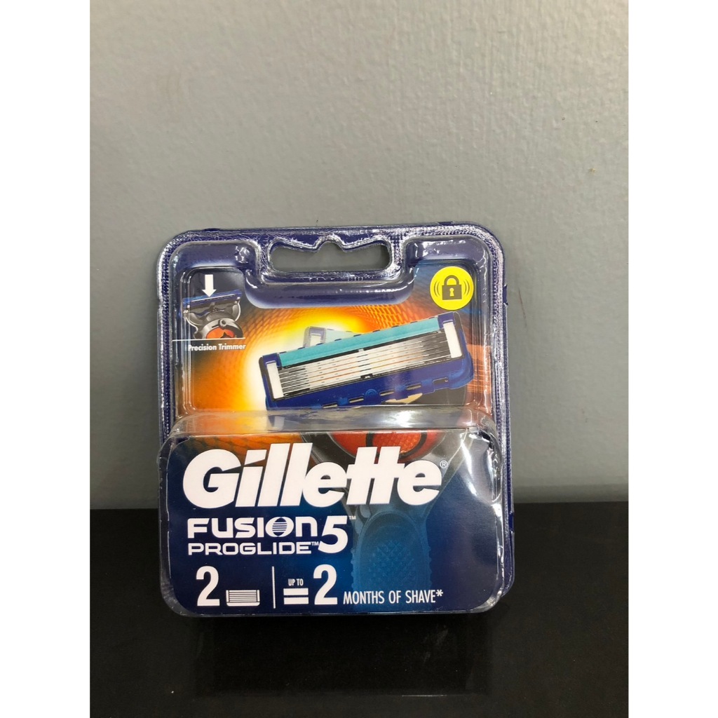 Gillette Fusion Proglide 5 ฟิวชั่น โปรไกลด์ ใบมีดโกน รีฟิว / ชนิดเติม 2 ใบมีดโกน