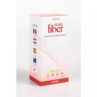 SharisFiber อาหารเสริมไฟเบอร์ดีท็อกซ์ พรีไบโอติกส์ ลดท้องผูก ปรับสมดุลลำไส้ ลดคอเลสเตอรอล [ของแท้]