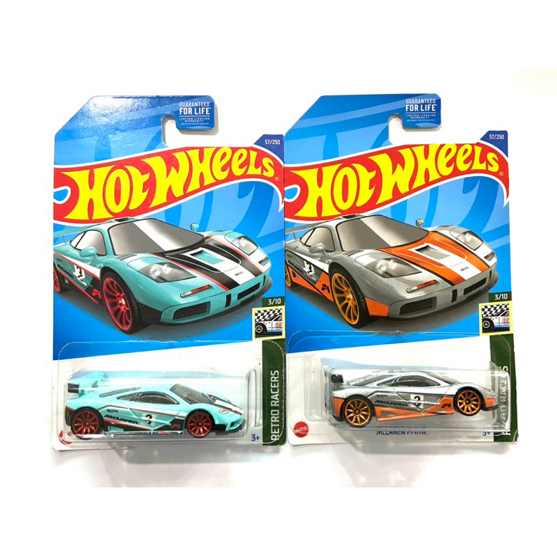 Hot Wheels | McLAREN F1 GTR ~ มี 2 สี แพคยับ มุมยับ ขอบไม่คมไม่เนี๊ยบ | เป็นแพคอินเตอร์ | สินค้ามีพร้อมส่ง