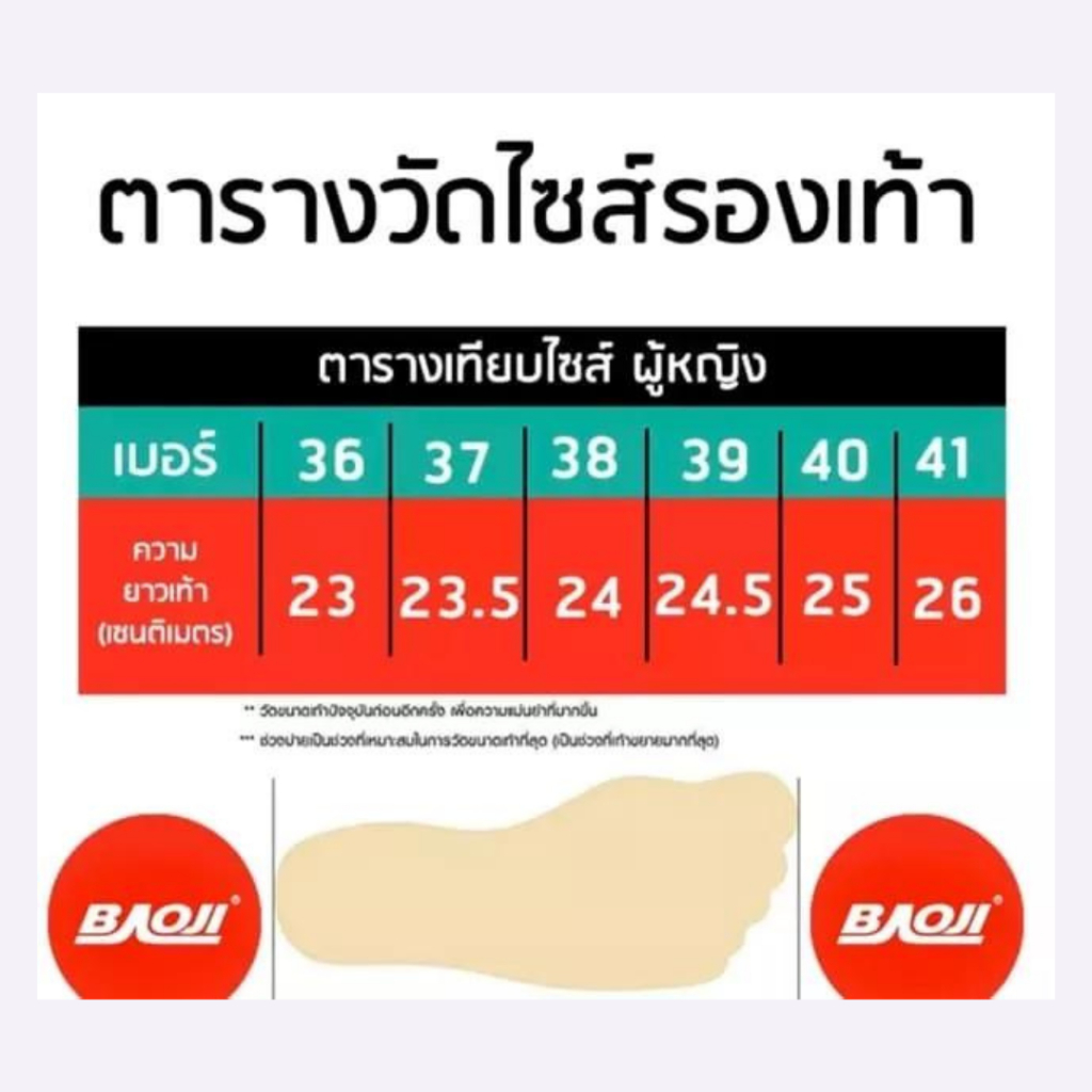Baoji รองเท้าผ้าใบ sneaker ผู้หญิง รุ่น BJW1000 ไซส์ 37-41(XTNZ)