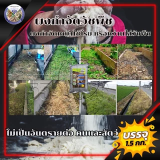 ผงกำจัดวัชพืช ใช้ฆ่าหญ้า ไม้เลื้อย ได้ผล100% ใช้เป็นยาฆ่าหญ้าที่ไม่เป็นอันตรายต่อคนและสัตว์