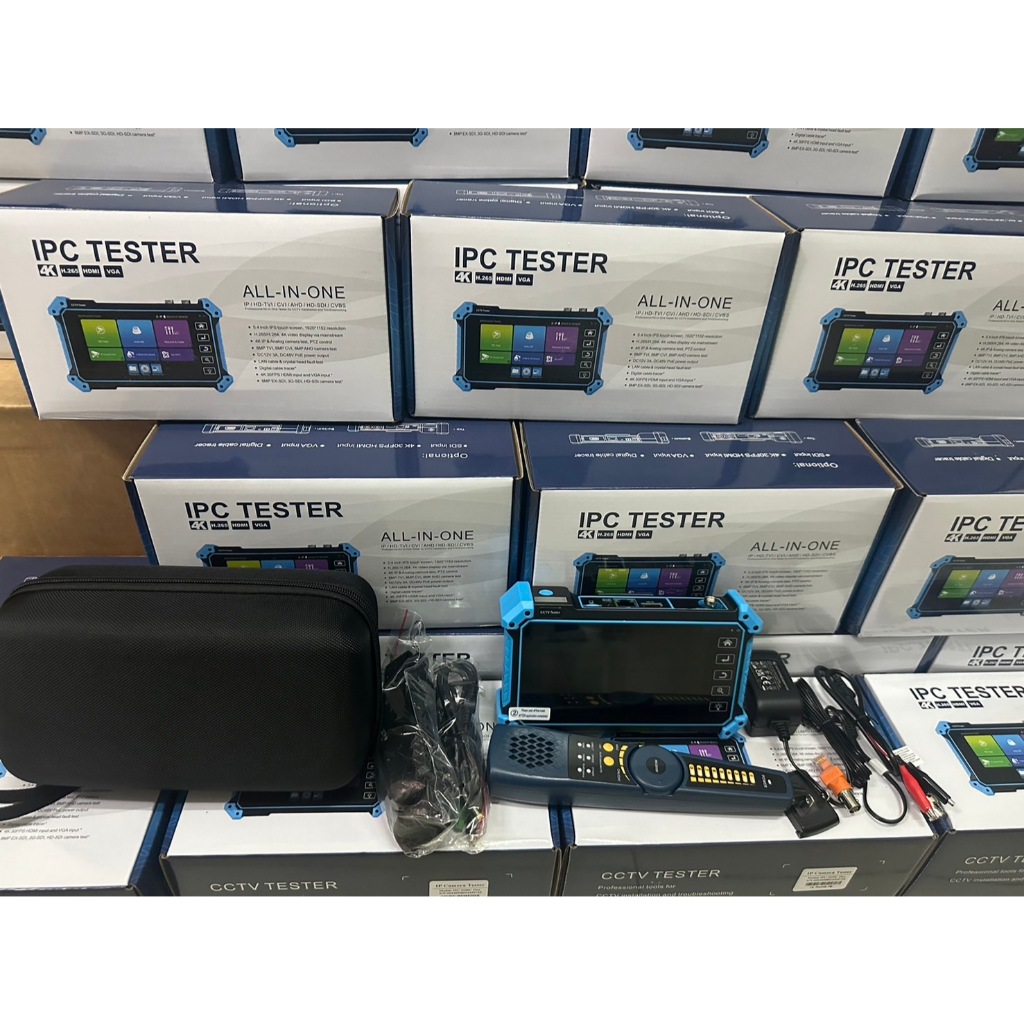 CCTV Tester เครื่องเทสกล้องวงจรปิด 5 ระบบ ALL-IN-ONE  IP /HD-TVI/CVI/AHD/HD-SDI/CVBS รุ่น IPC- 5100C Plus
