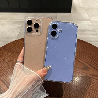 เคสใสกากเพชร สำหรับ 17 pro max for iPhone 16 16Pro 16Promax 16plus ไอโฟน 16 Pro max for iPhone16 For iphone17