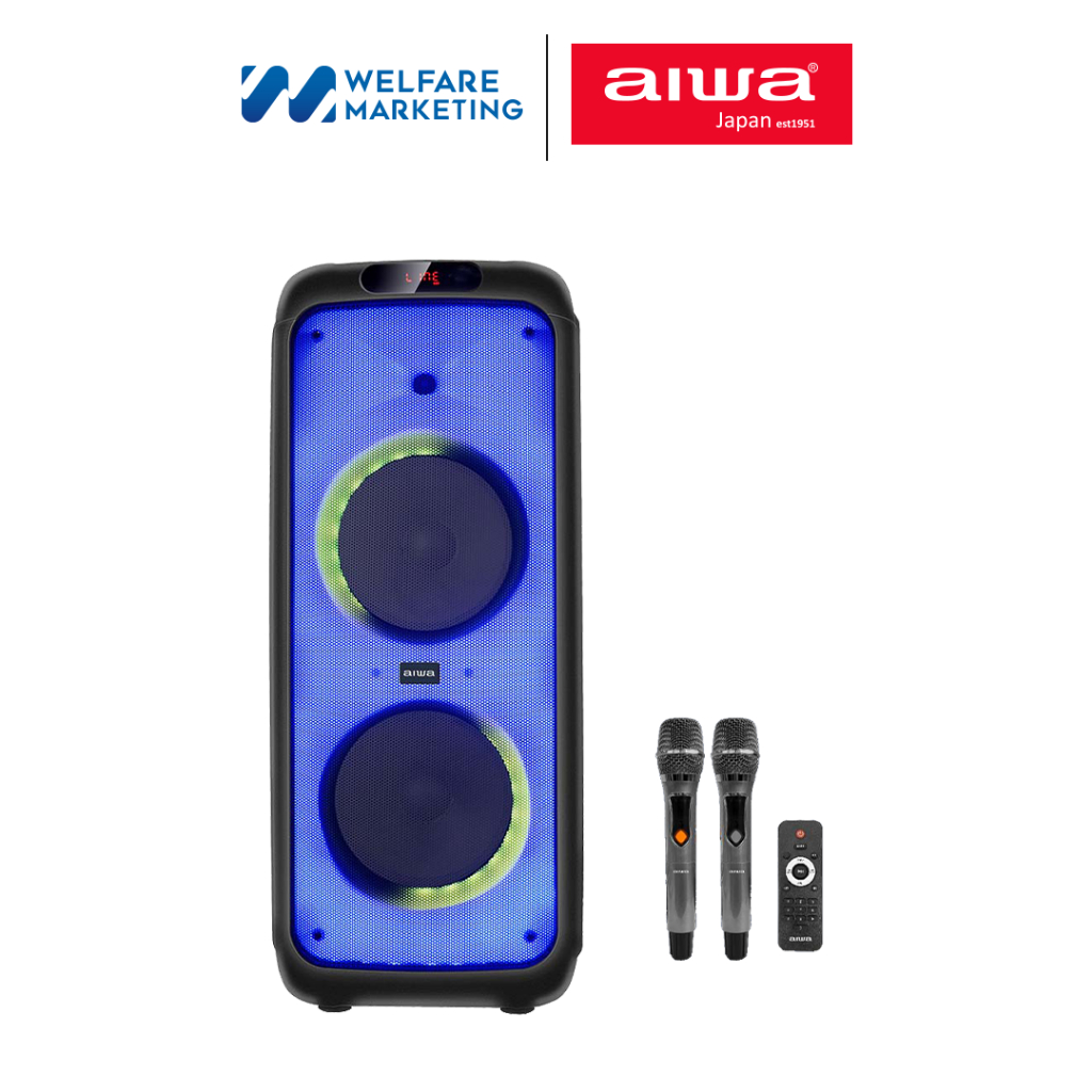 [ผ่อน 0%] AIWA PSP-1010A Bluetooth Speaker ลำโพงบลูทูธปาร์ตี้