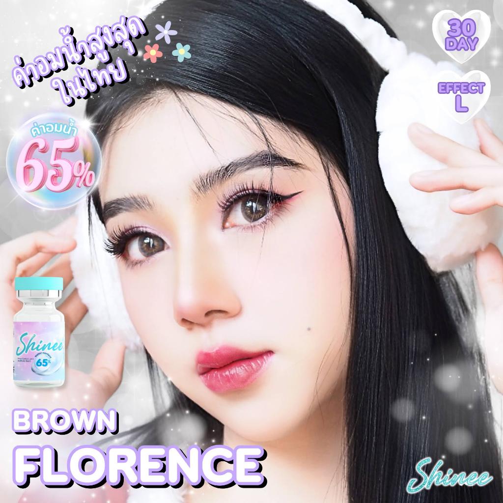 คอนแทคเลนส์ ขนาดบิ๊กอาย Florence (Shinee) สี : Brown/Gray