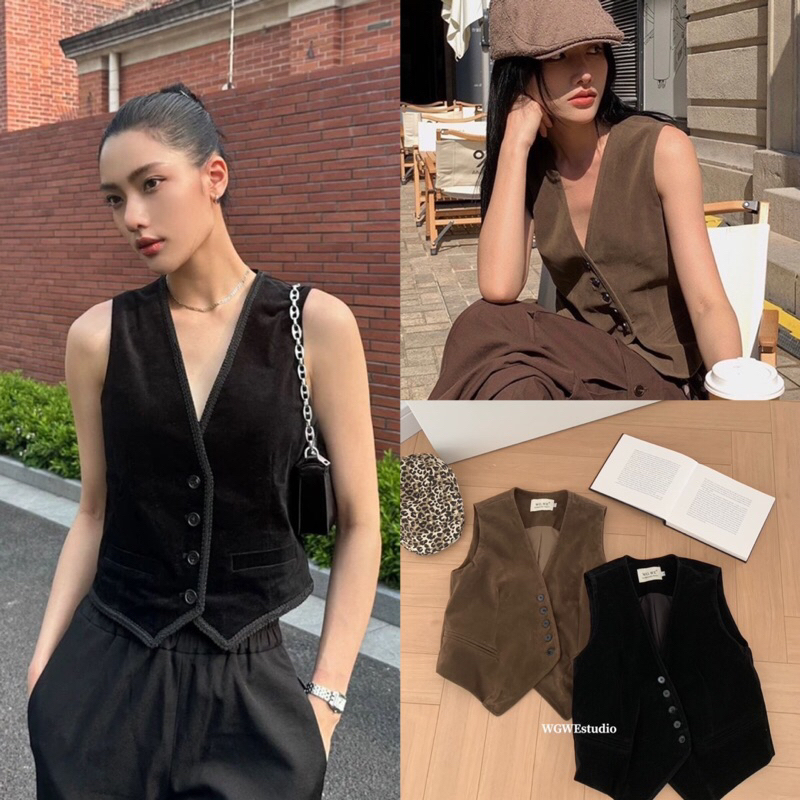 เสื้อ vest มีซับในรุ่น 9859 TAG:WG.WE