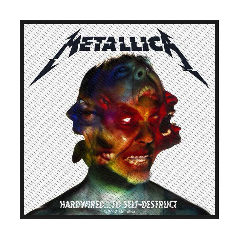 อาร์มติดเสื้อวง METALLICA WOVEN PATCH: HARDWIRED TO SELF DESTRUCT (STANDARD) 2016 ลิขสิทธิ์ของแท้100