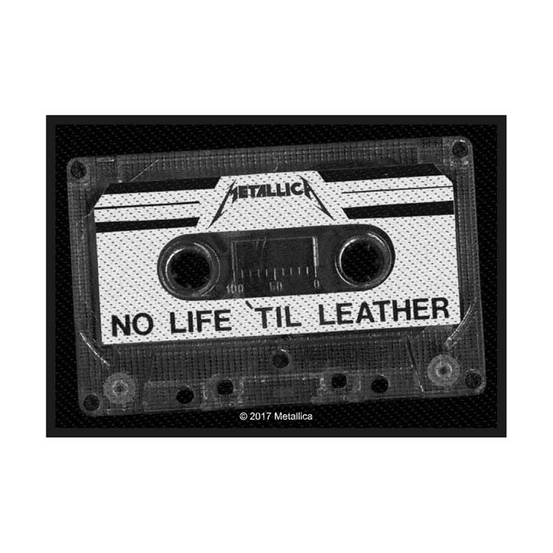 อาร์มติดเสื้อวง METALLICA WOVEN PATCH: NO LIFE 'TIL LEATHER (STANDARD) 2017 ลิขสิทธิ์ของแท้100% UK