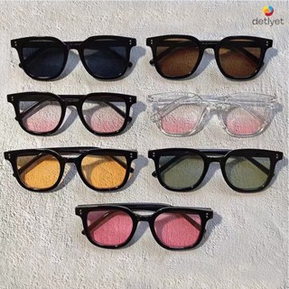 COD🌷แว่นตากันแดดหลากสีไล่โทนสีแฟชั่นสไตล์เกาหลีป้องกันรังสีย…