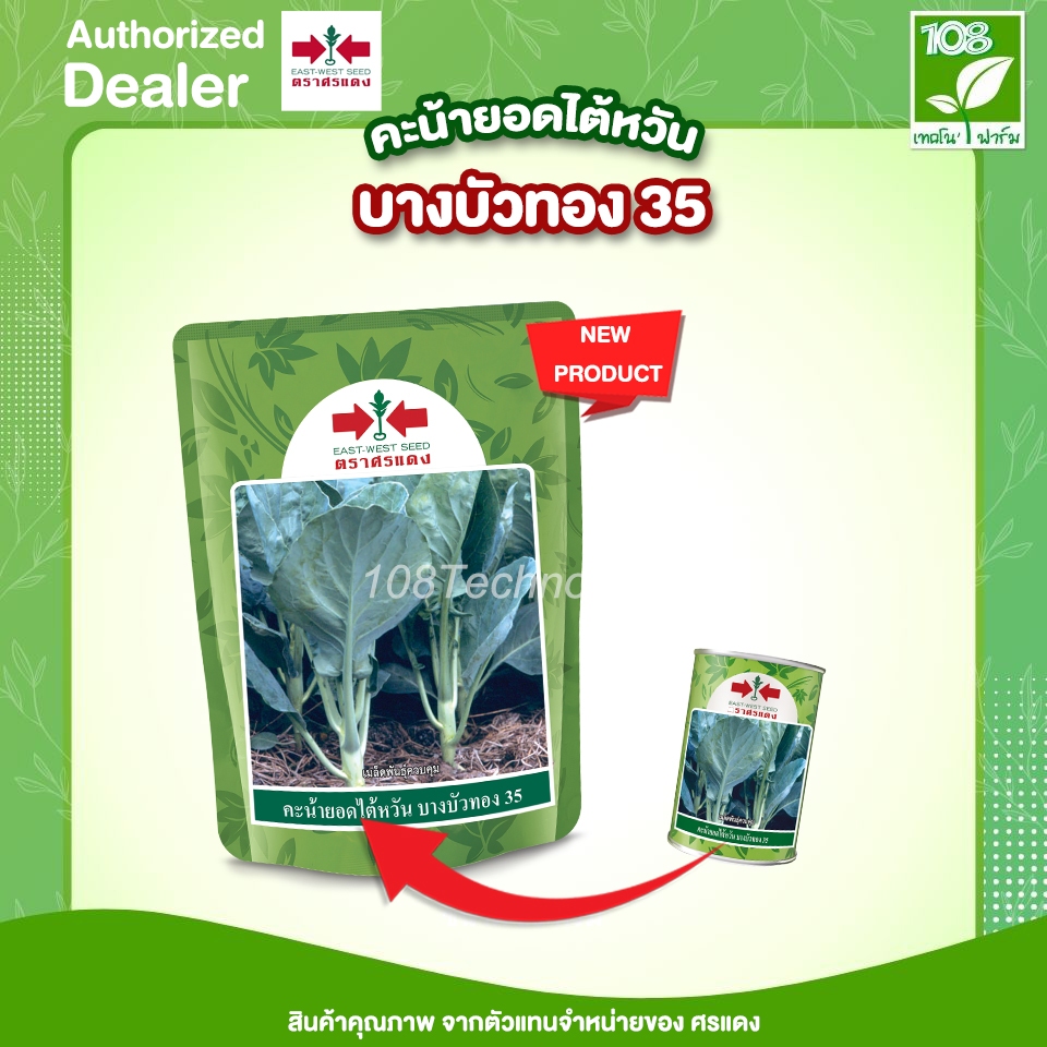 เมล็ดพันธุ์ คะน้า บางบัวทอง 35 ตราศรแดง