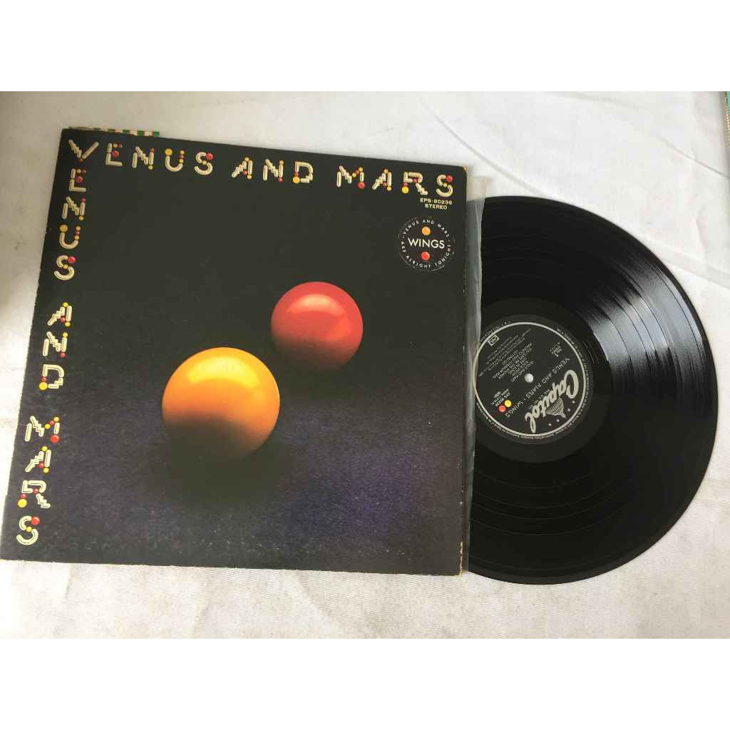 Qijianmusic LP แผ่นเสียงไวนิล 12นิ้ว  Wings - Venus and Mars  A14