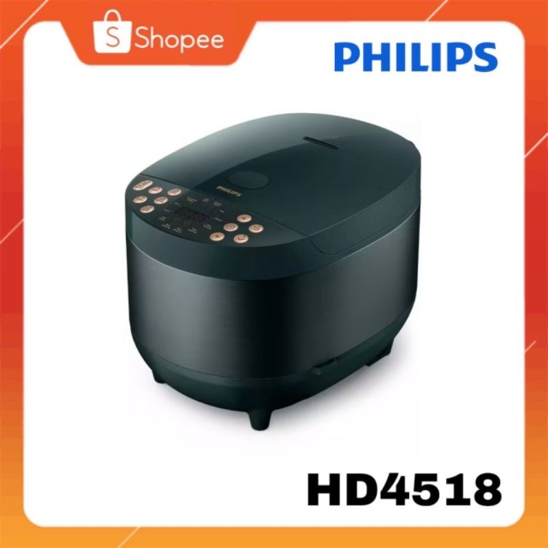 Philips Digital Rice Cooker หม้อหุงข้าวอัจฉริยะ ระบบ Ai รุ่น HD4518 ความจุ 1.8 ลิตร