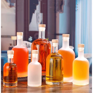 ขวดแก้ว ขวดน้ำผึ้ง ขวดใส่เหล้า หรือ เหล้าบ๊วย ขวดเปล่า ทรงสูง มีจุกล็อก Glass Bottle