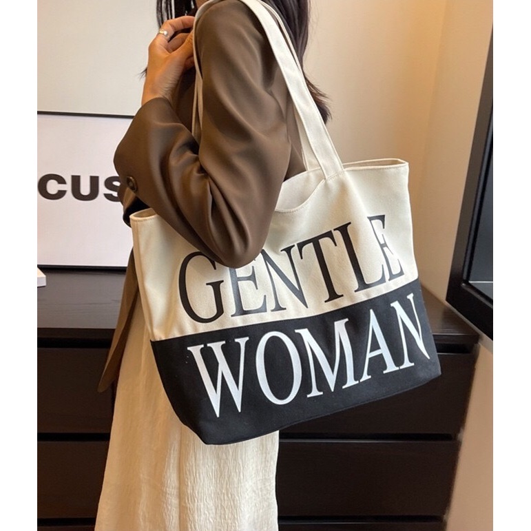 GW GENTLE&WOMANกระเป๋าผ้าTote Bag