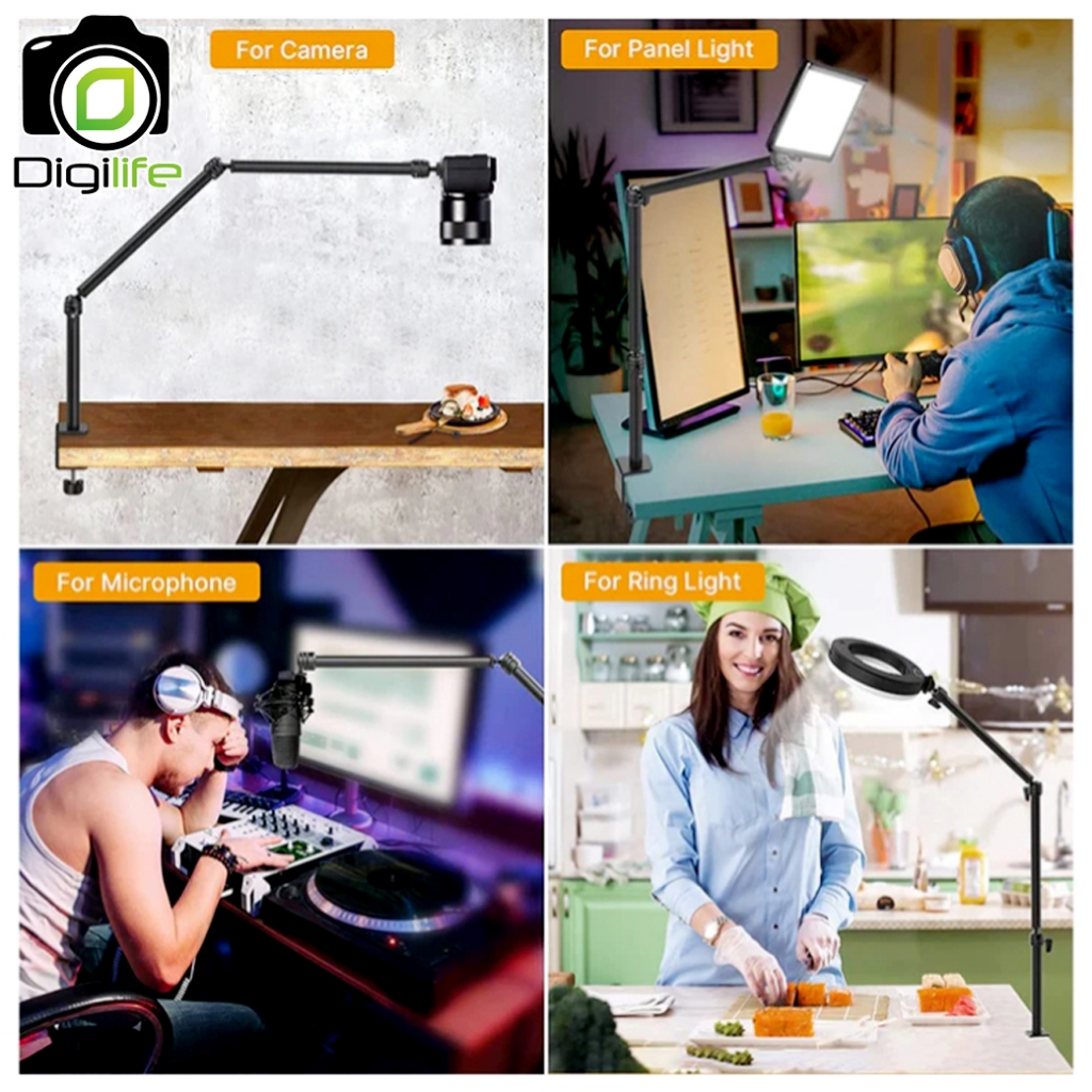 Vijim LS08 Flexible Arm แขนจับ แขนยึดบนโต๊ะ ปรับได้, Live Stream, E-Sport, ถ่ายภาพ วิดีโอ -รับประกัน Ulanzi Thailand 1ปี