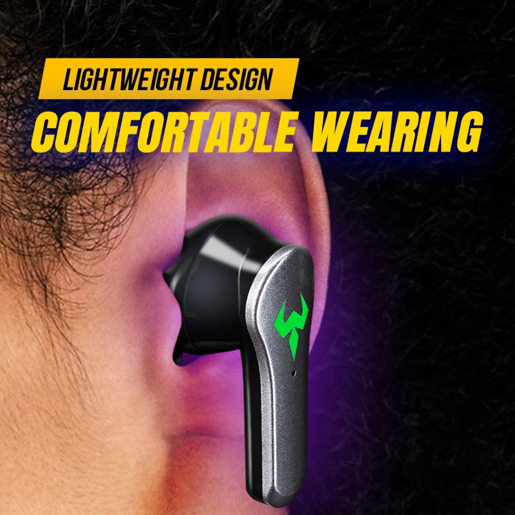 Nubwo TWS Gaming Ear Buds E-sport รุ่น NTW1 หูฟังทรูไวร์เลส ใช้งานได้ทั้งเล่นเกม ฟังเพลง ไม่ดีเลย์ แยกเสียงชัดเจน คมชัด