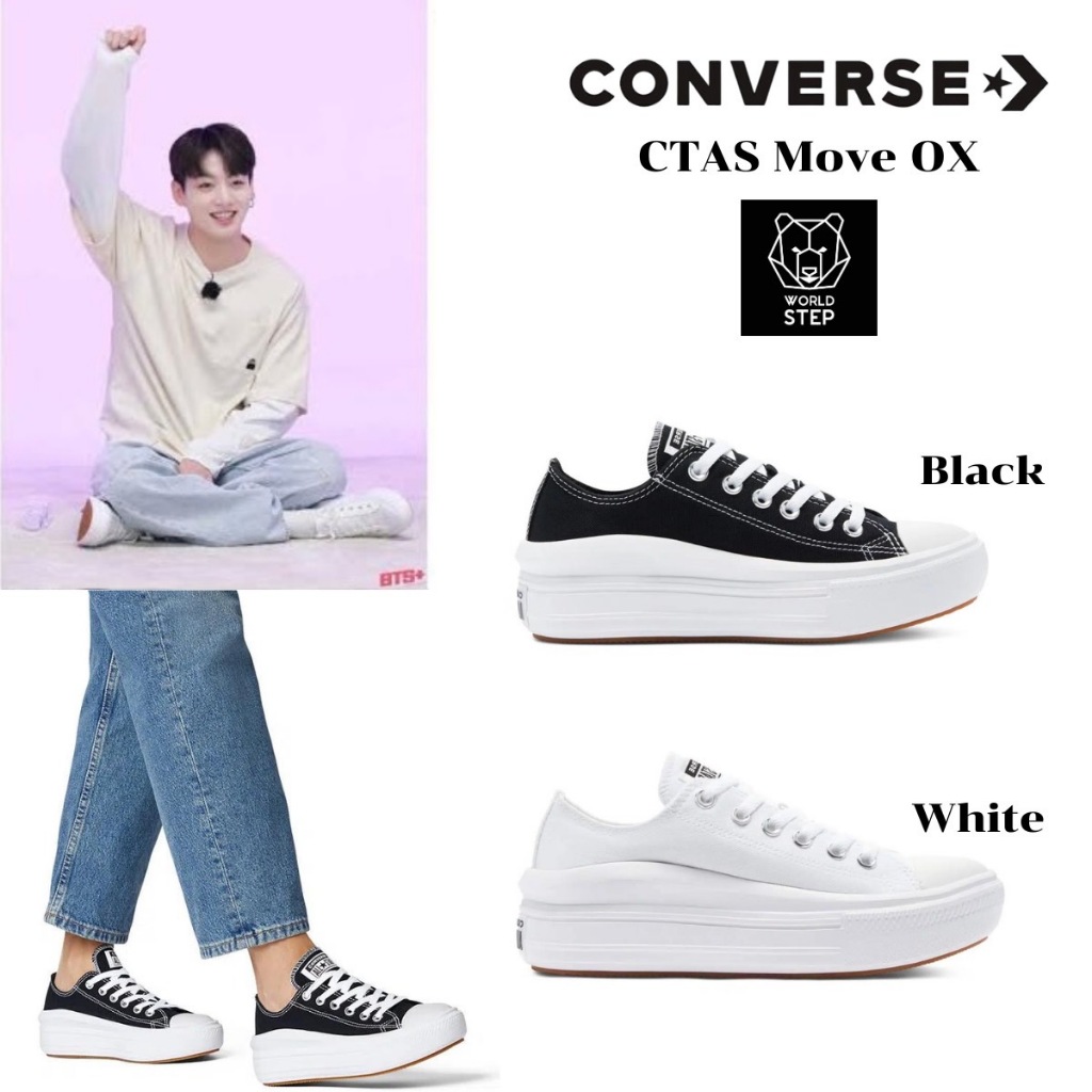 Converse - Chuck Taylor All Star Move Ox รองเท้าคอนเวิร์สผู้หญิง ลิขสิทธิ์แท้