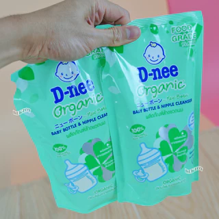 3 ถุง D-nee ดีนี่ น้ำยาล้างขวดนมนิวบอร์นOrganic 550 มล.
