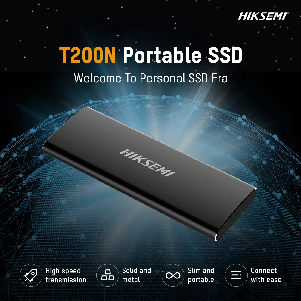 1 TB EXT SSD HIKSEMI T200N ประกัน 3Y เอสเอสดี