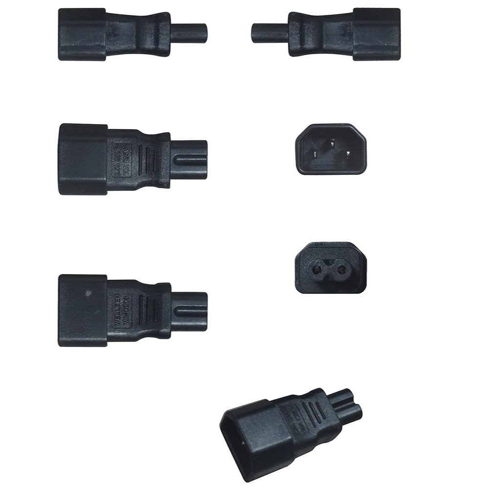หัวแปลง AC C7 to C14   แปลงจากหัวเล็กเป็นปลั๊กใหญ่ขึ้น ทำให้ใช้สาย AC C13 ได้