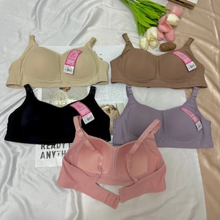 [ส่งเร็วพิเศษ]เสื้อชั้นในผู้หญิง ไม่มีโครง คัพB 2ตะขอ เสื้อใน เก็บข้าง คุณภาพสูง ฟองบาง [34-40]