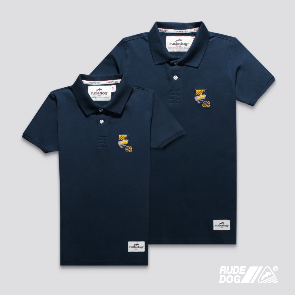 Rudedog เสื้อโปโล ลายปัก รุ่น F-One ลิขสิทธิ์แท้