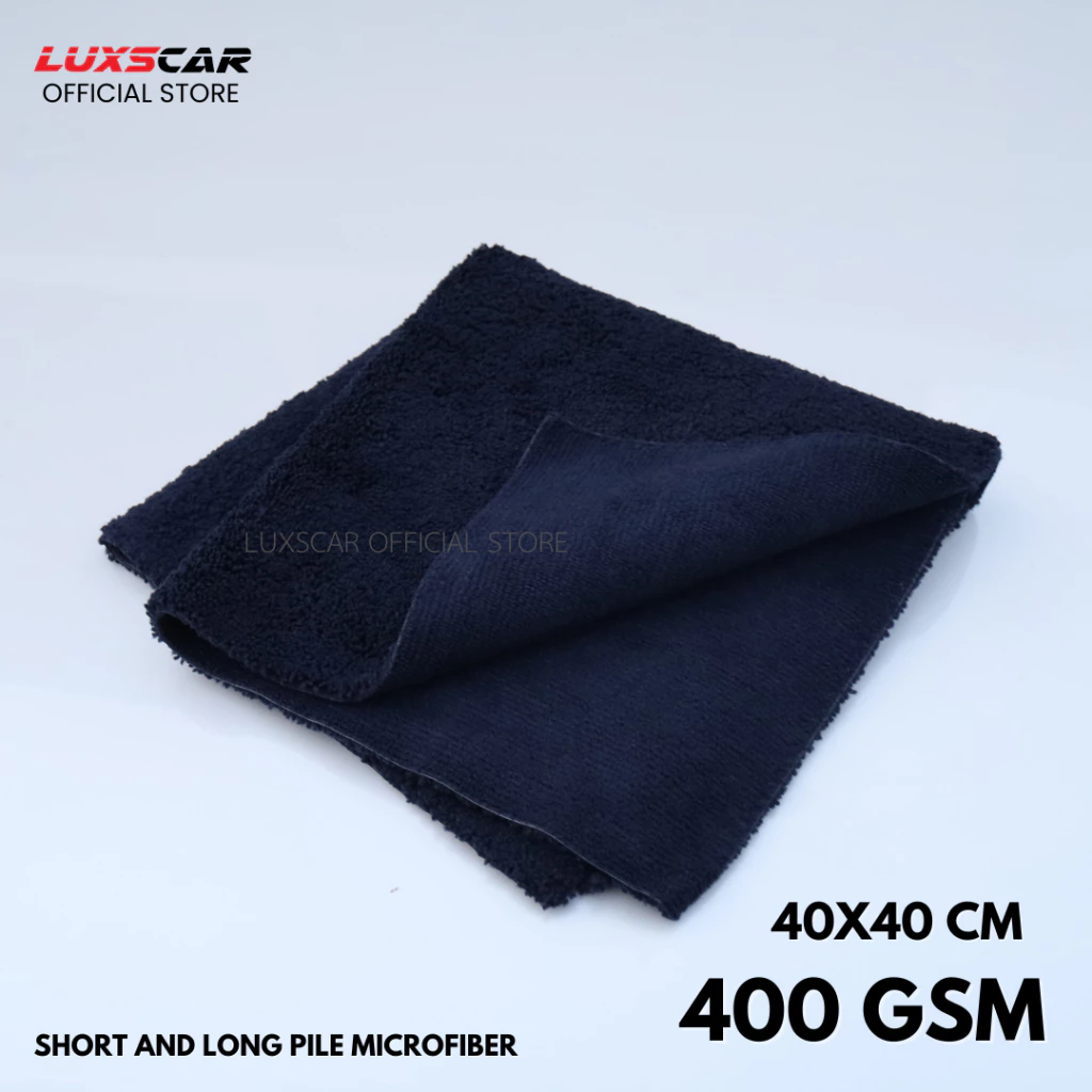 ผ้าไมโครไฟเบอร์ สำหรับเช็ดน้ำยาเคลือบสีโดยเฉพาะ สีดำ (Luxscar Fluffy)