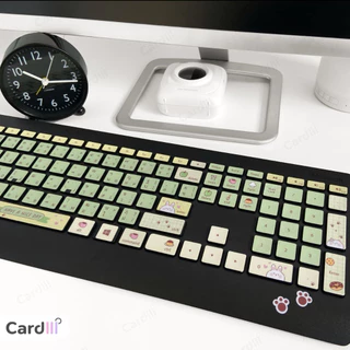 สติกเกอร์คีย์บอร์ด ภาษาไทย-ENG ใช้ได้ทั้ง PC-โน๊ตบุ๊ค สติ๊กเกอร์ติดแป้นพิมพ์ น่ารัก ใช้ได้ทุกรุ่น