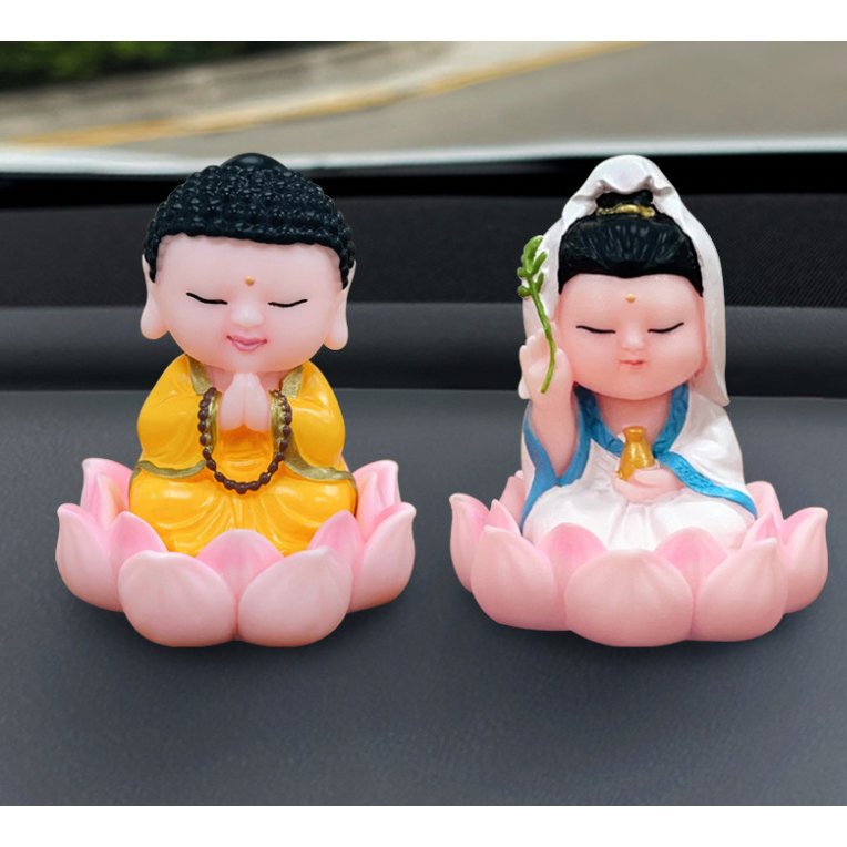 พร้อมส่ง l ถูก 【 โมเดล เจ้าแม่กวนอิม 】โมเดลแต่งบ้าน ของมงคล ถุงทอง รือสำเภาจีน หนูมุสิกะ