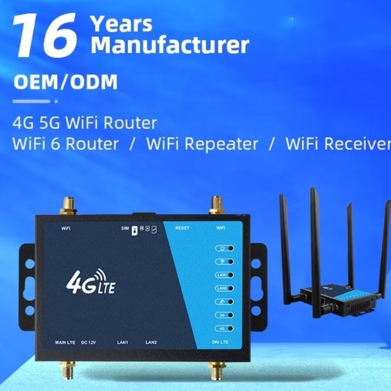 4G Wifi Router 300Mbps Industrial WiFi 4 Detachable Antennas SMA Port SIM Card Slot Easy Setup Plug 