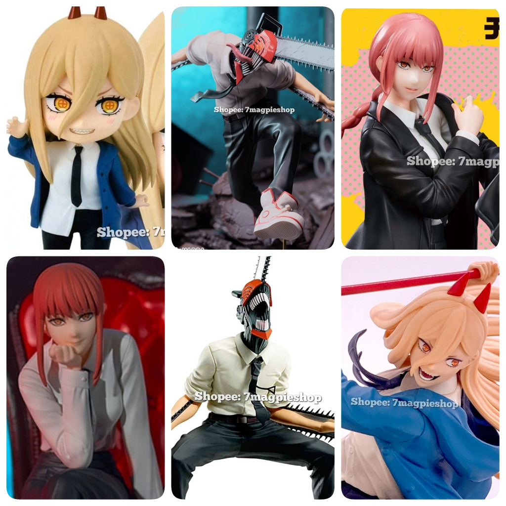 Lot JP🇯🇵 Chainsaw Man ฟิกเกอร์แท้ Noodle Stopper Makima Taito Luminasta Power VIBRATION STARS Figure