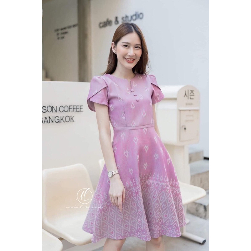 เดรสผ้าไทย แบรนด์ MABEL