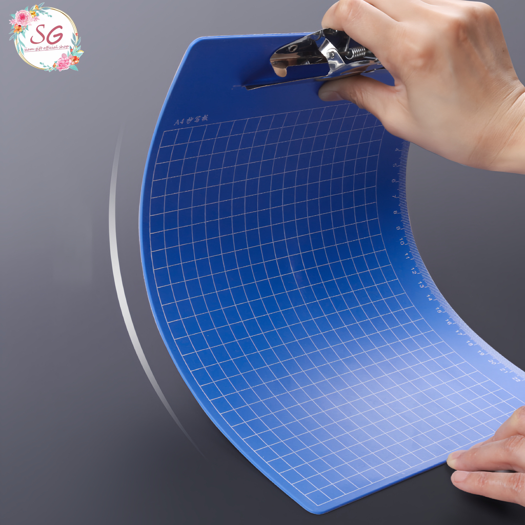 คลิปบอร์ด พิมพ์ตาราง และสเกล คลิปบอร์ดพลาสติก คลิปบอร์ดตาราง แผ่นรองเขียน กระดานรองเขียน A4 A5 - รูปที่ 6