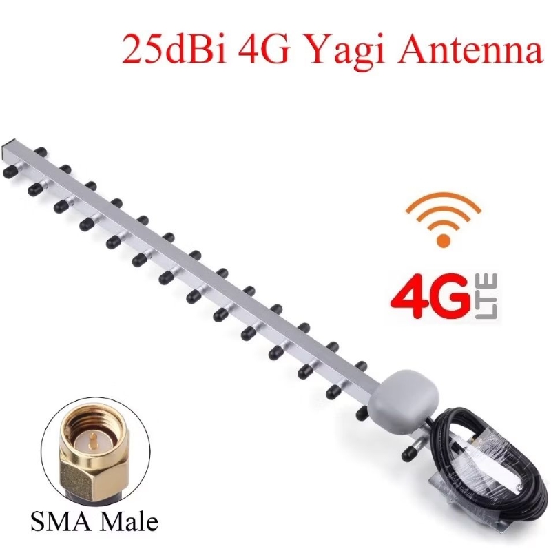 4G Yagi Antenna 25Dbi ฺBooter เสาอากาศ 4G 3G Outdoor Antenna 3G 4g Lte External Yagi Antenna. Signal