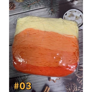 เชือกร่มรวมสี 4 สี(ไล่สี)ขนาด1,8 มิล น้ำหนัก 500 กรัม เส้นนิ่มสำหรับงานโครเชต์กระเป๋า หมวก รองเท้า งาน diy ต่างๆ