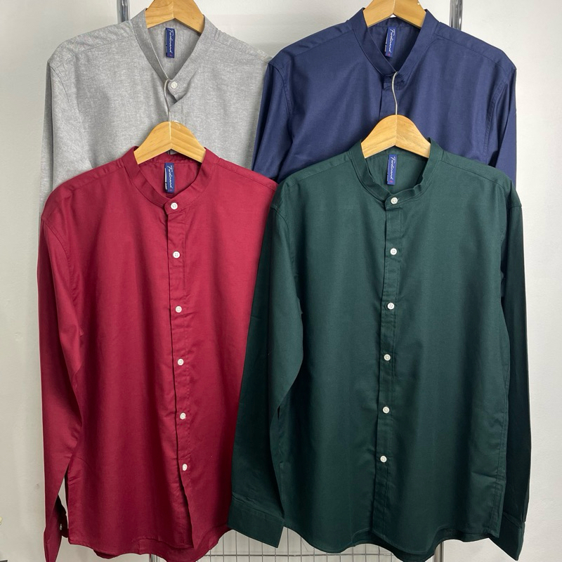 เสื้อเชิ้ต OXFORD คอจีน size XXL