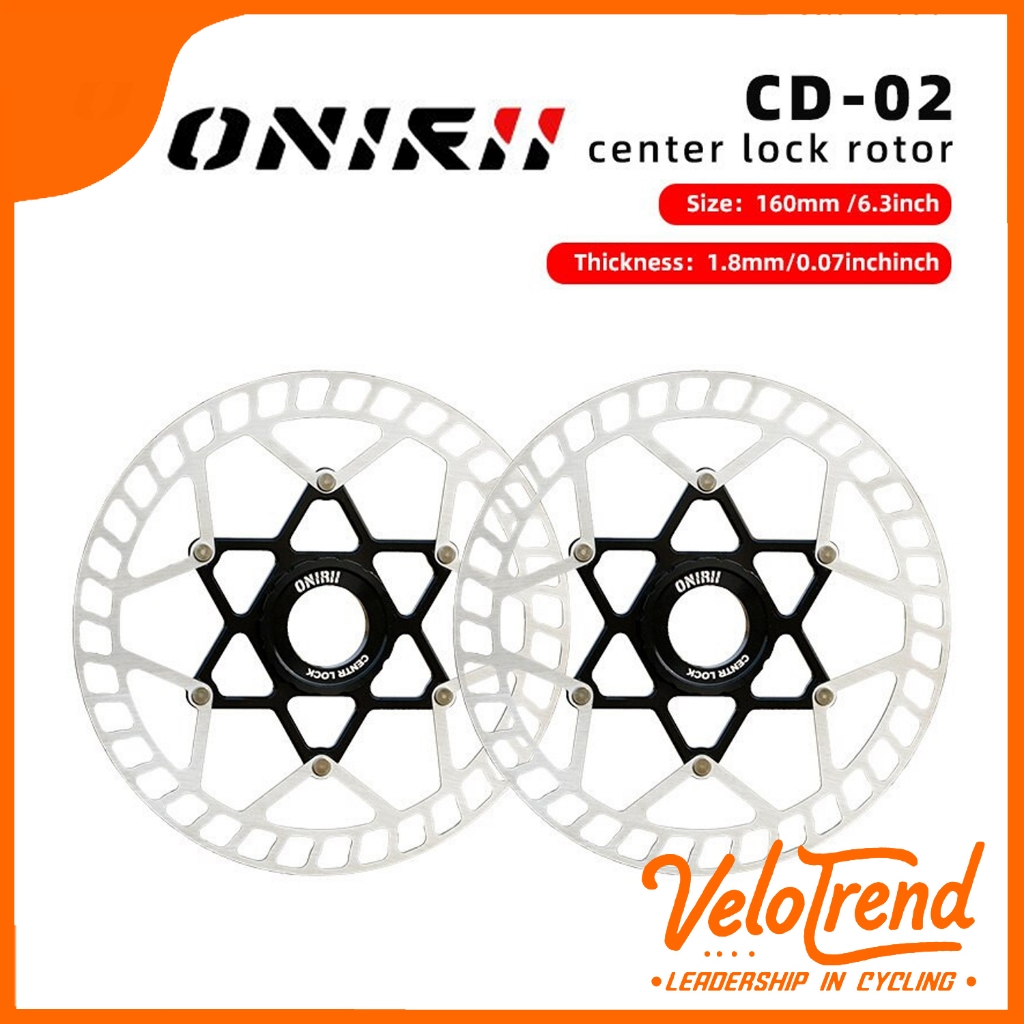 ONIRII Rotor disc brake 140mm/160mm Centerlock 6 Bolt รับประกันสินค้า 1ปี