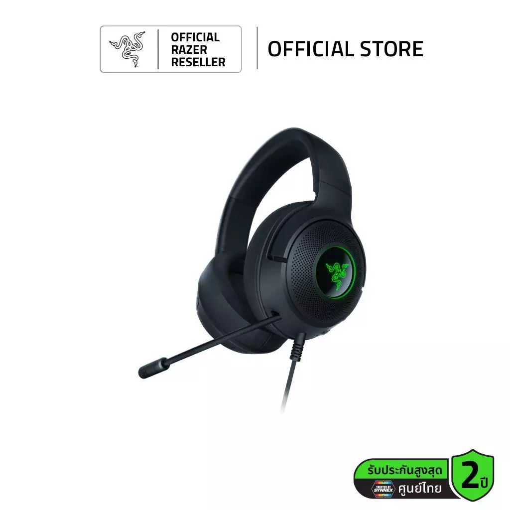 Razer Kraken V3 X USB - หูฟังเกมมิ่ง ไดรเวอร์ขนาดใหญ่ 40mm HyperClear Cardioid