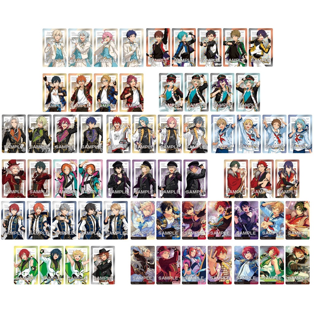 Ensemble Stars!! - Trading Metallic Card Collection เนื้อพลาสติกแข็ง มือสอง มีริ้วรอย
