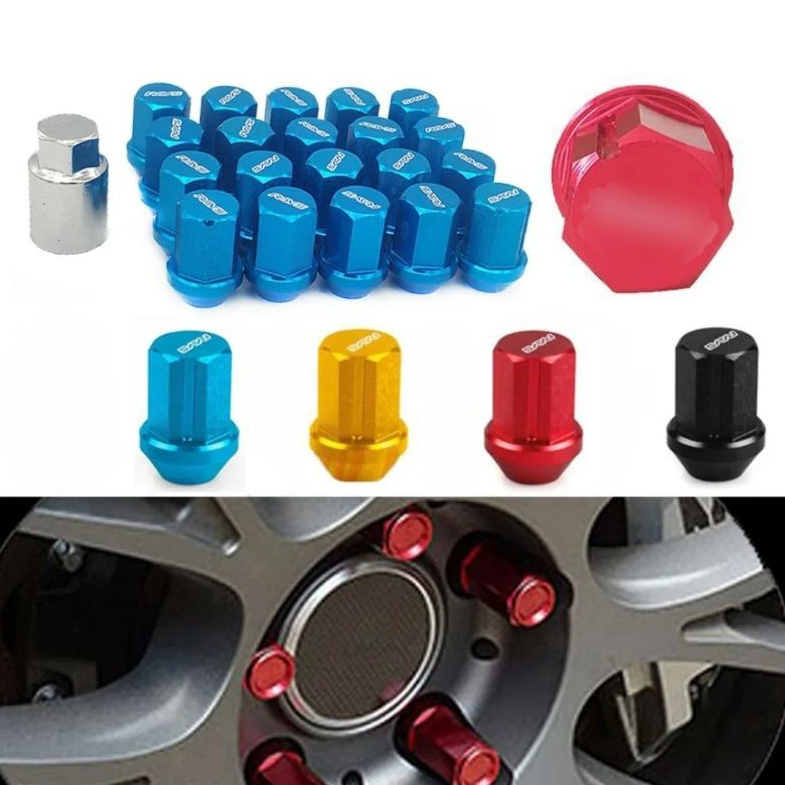 น็อตล้อ น๊อตล้อรถยนต์ น๊อตล้อเหล็ก เกลียว1.5 เบอร์ 17 งานดีมีคุณภาพ ใส่ได้กับล้อรถทุกรุ่น